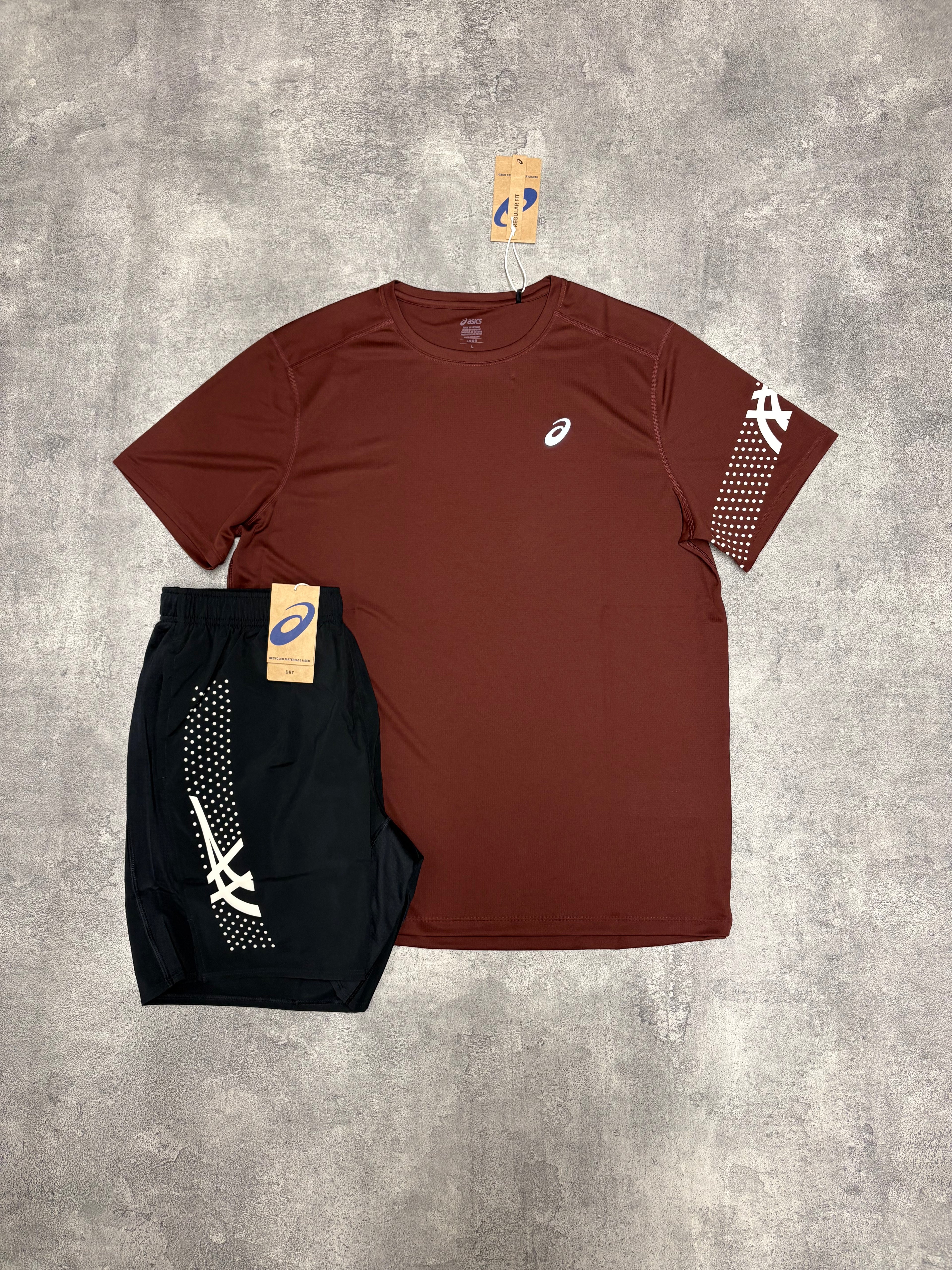 Asics Icon Set Burgundy/Black